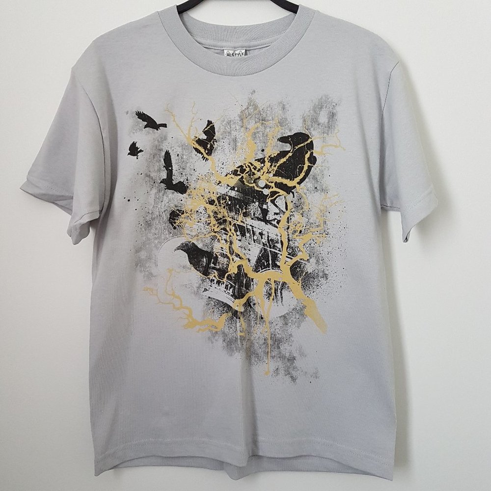 AlStyle Light Gray Graphic T-Shirt, L - NEW